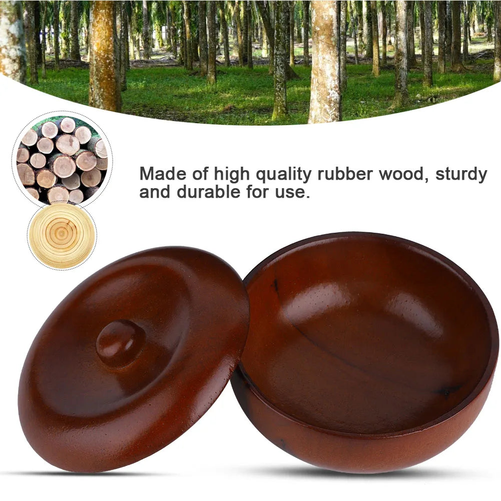 Foam Shaving Bowl Men Shaving Bowl Rubber Wood Shaving Soap Cream Bowl Men Foaming Shaving Bowl with Cover Shaving Cream Bowl