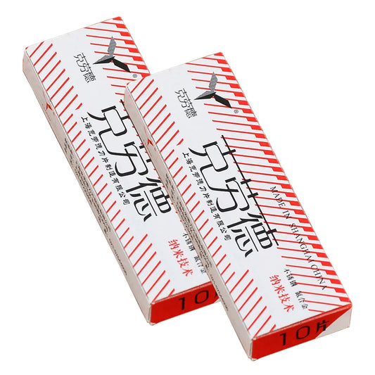 Cloud 100 pcs Japan 6CR13 Stainless Steel Double Edge Blade Safety Razor Blade Easy to Use for Personal Shaving Blades C0014A