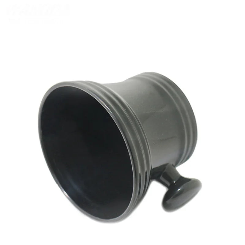 Mens Shaving Soap Bowl Barber Beard Cleaning Tools Cup Durable  Handle Soap Mug Bowl Home Salon Barbershop Shaving Appliance