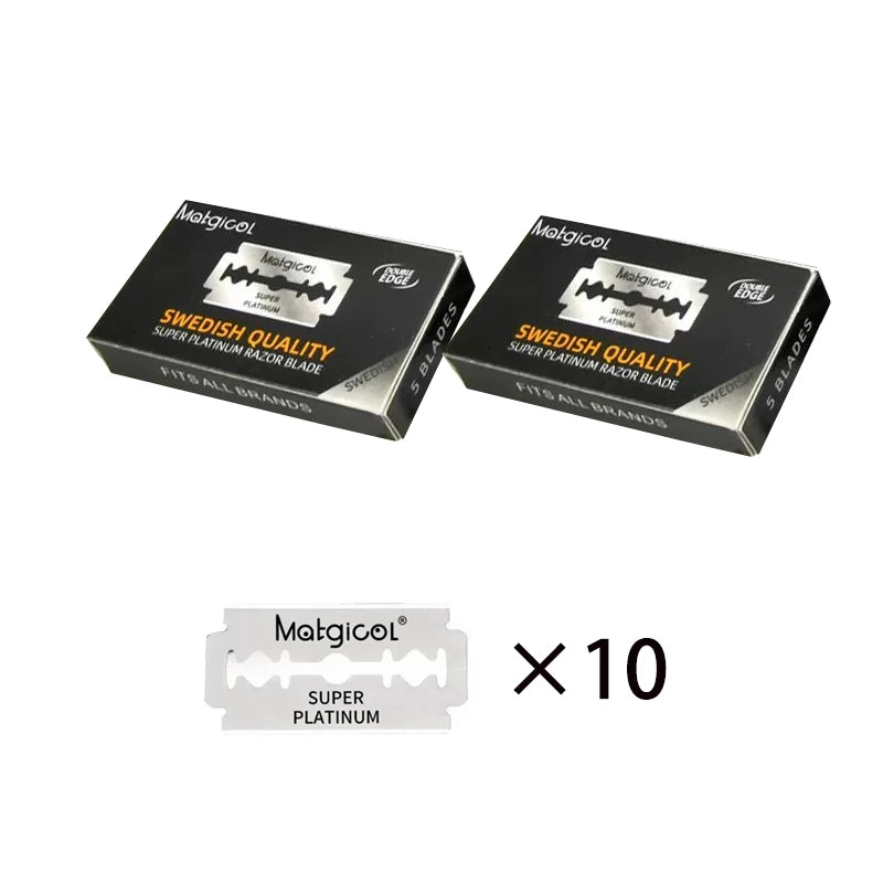 50/100PCS New mens razor blade Swedish stainless steel barber double edge razor blade Razor Blades For Double Edge Razor