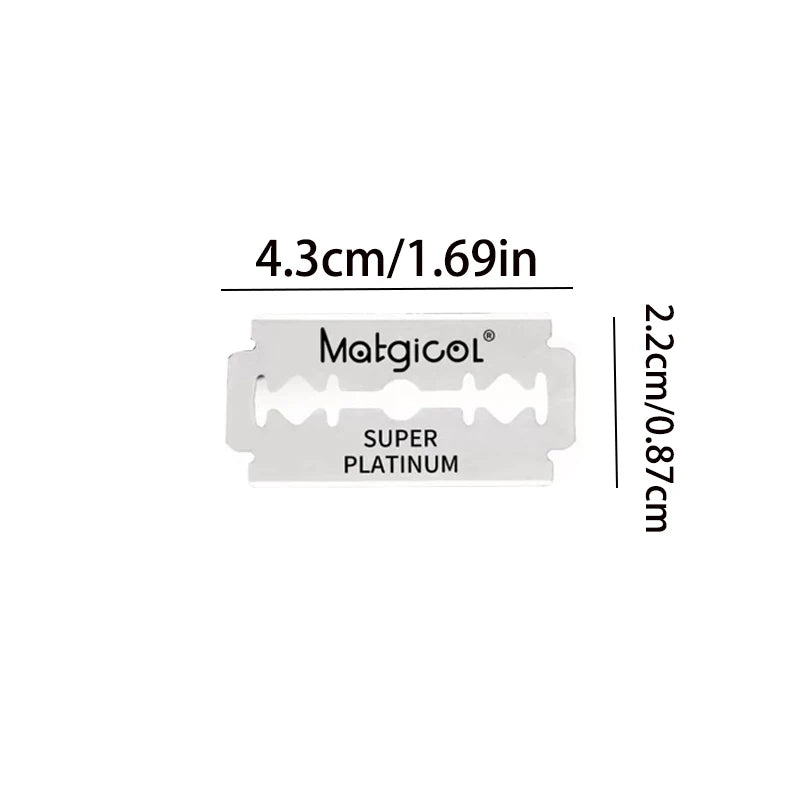 50/100PCS New mens razor blade Swedish stainless steel barber double edge razor blade Razor Blades For Double Edge Razor