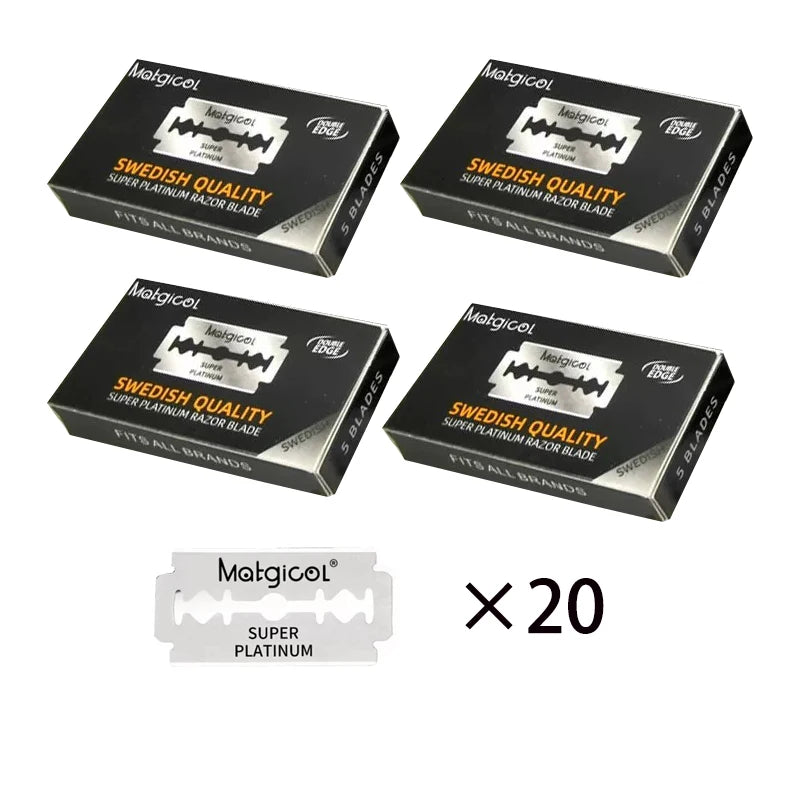 50/100PCS New mens razor blade Swedish stainless steel barber double edge razor blade Razor Blades For Double Edge Razor
